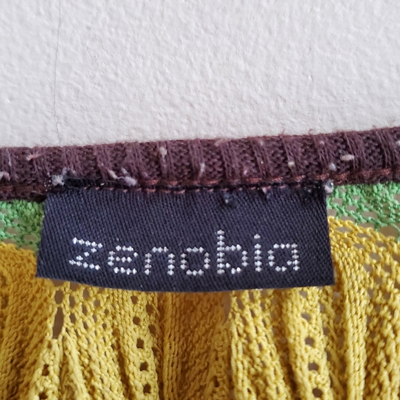 Vintage Zenobia crochet Top Small Size, rainbow colour - Picture 4 of 5